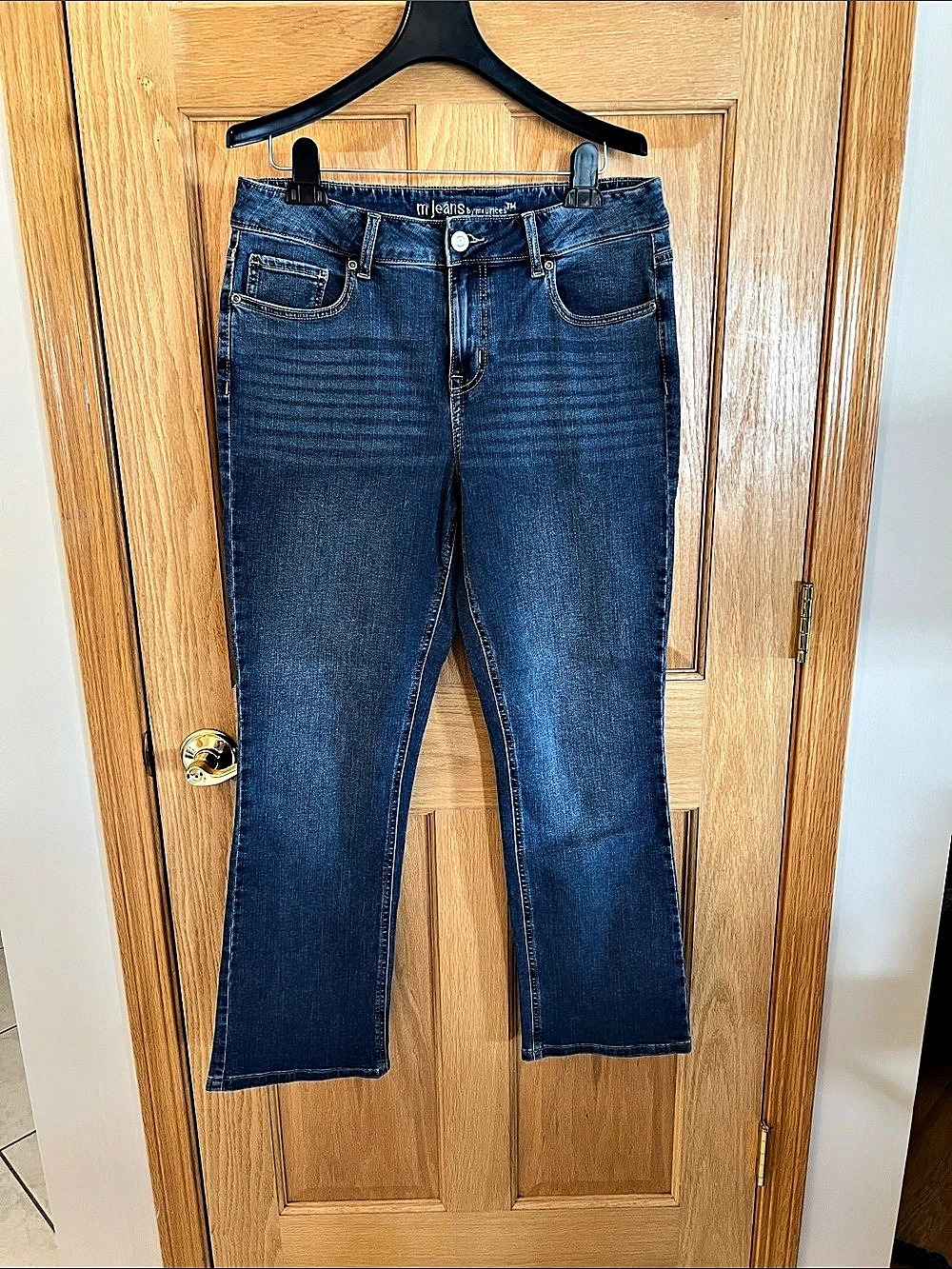 Maurices M Jeans by Maurices Straight Leg Jeans Blue Waist 12 Short